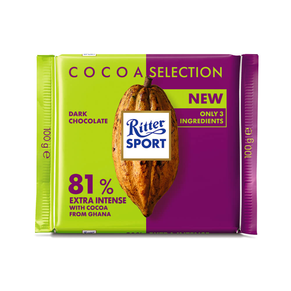 Sô cô la đen 81% Cacao hiệu Ritter Sport 100g